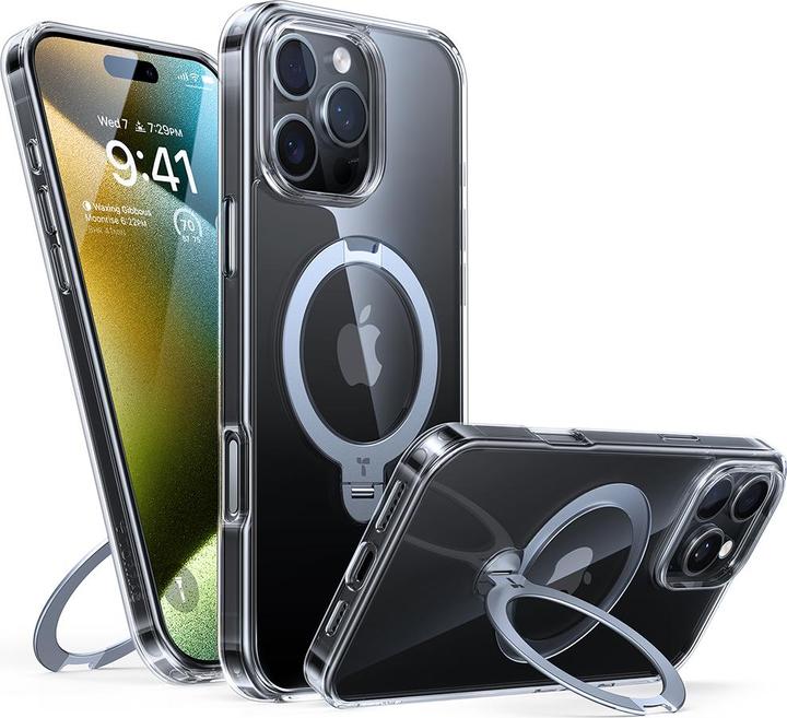Immagine prodotto Torras - Ostand Spin Series - iPhone 16 Pro Max - Clear (Apple iPhone 16 Pro Max)