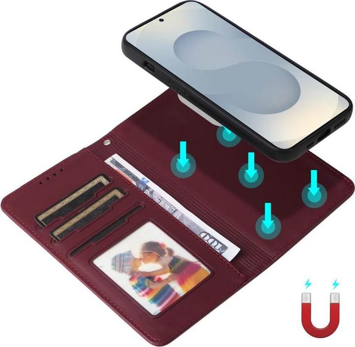 Immagine prodotto Cover-Discount Galaxy S25 Edge - Teilbare Brieftasche 2-in-1 Handyhülle (Samsung Galaxy S25 Edge)