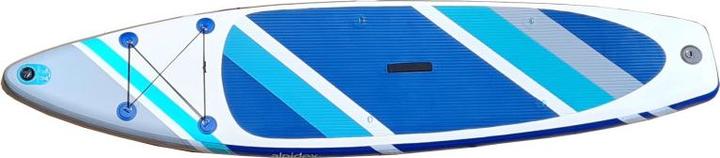 Produktbild Alpidex Aufblasbares Stand Up Paddle Board SUP (320x76x15cm), Tragetasche, Paddel, Luftpumpe, Leash - Cloud
