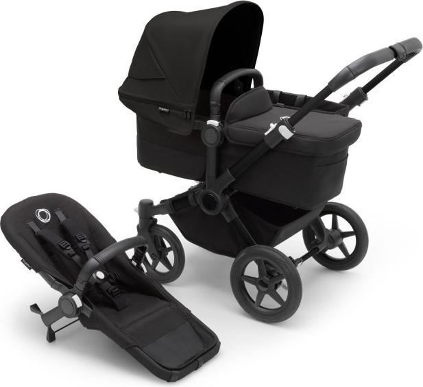 Bugaboo Donkey 5 Mono, Schwarz/Schwarz/Schwarz