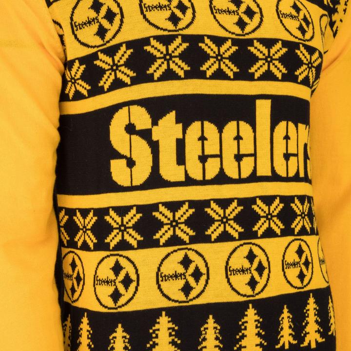 Actual product image Foco NFL Ugly Sweater XMAS Sweater Pittsburgh Steelers - M (M)
