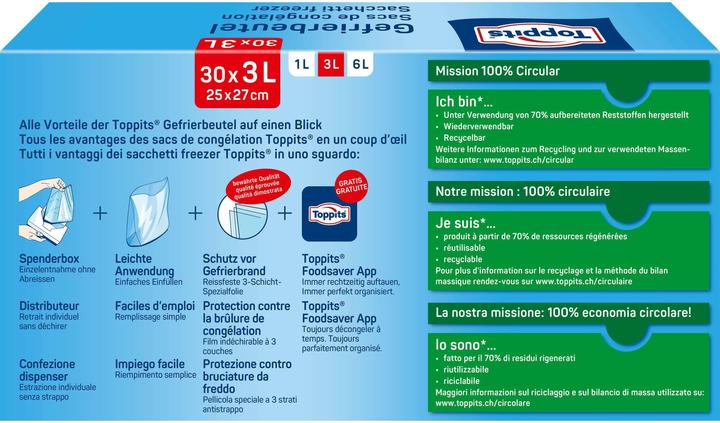 Actual product image Toppits Freezer bag (30 x)