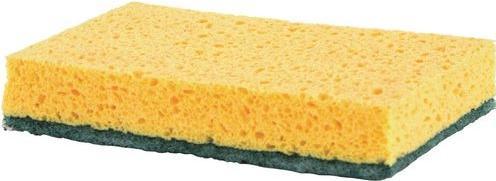 Actual product image Betra viscose cleaning sponges yellow, green (10 pcs.)