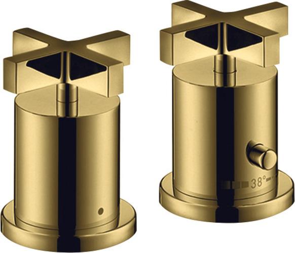 Produktbild Axor Citterio 2-Loch Wannenrandthermostat mit Kreuzgriffen