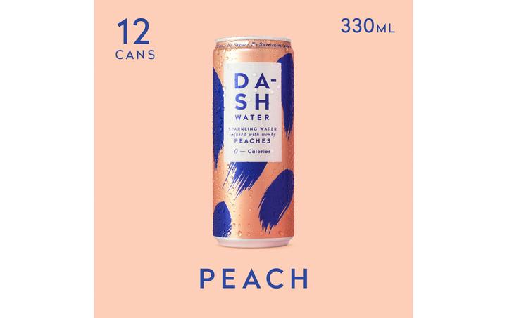 Produktbild Dash Water Peaches (12 x 33 cl)