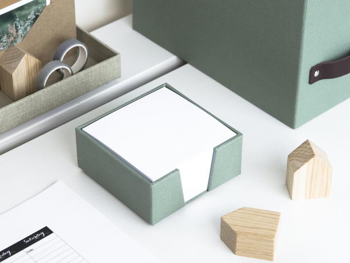 Produktbild Bigso Zettelkasten Leinenbezug James Soft Teal