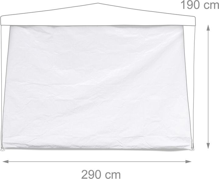 Produktbild Relaxdays Pavillonseitenteile (50 cm, 29 cm)