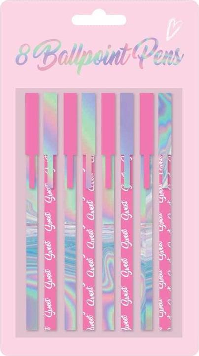 Image du produit The Design Group Stylo à bille Swirl (paquet de 8) (Multicolore, 8 x)