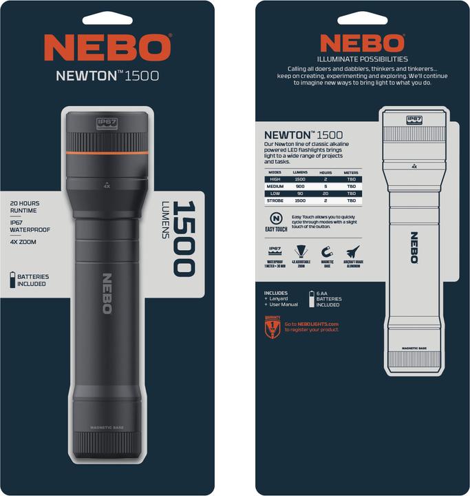 Produktbild Nebo NEWTON 1500 (21.20 cm, 1500 lm)