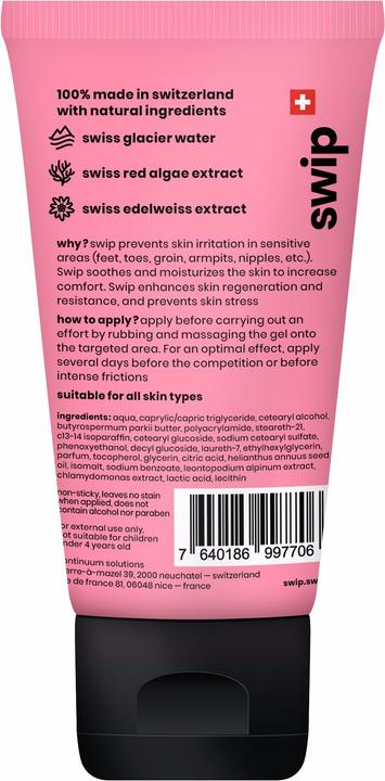 Produktbild Swip Anti Chafing (Fusscrème & Fussgel, 75 ml)