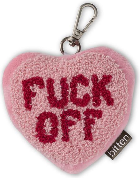 Actual product image Bitten Keyfriend Fuck Off Heart
