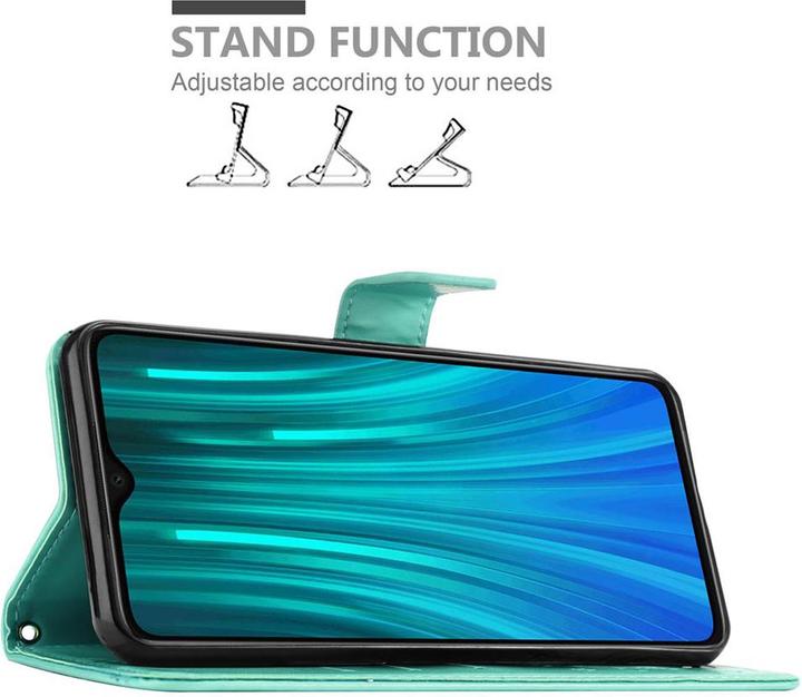 Actual product image Cadorabo Flower Book Cover (Xiaomi Redmi Note 8 Pro)