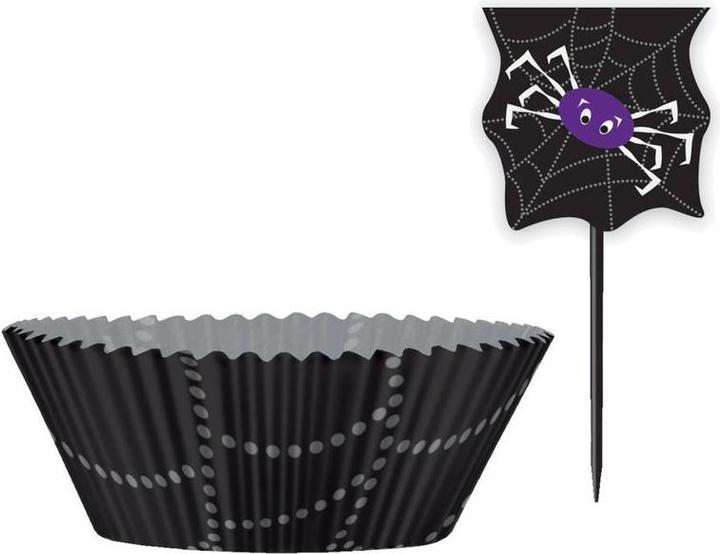 Produktbild Unique Party Tortendekoration Spinnennetz Halloween 48erPack