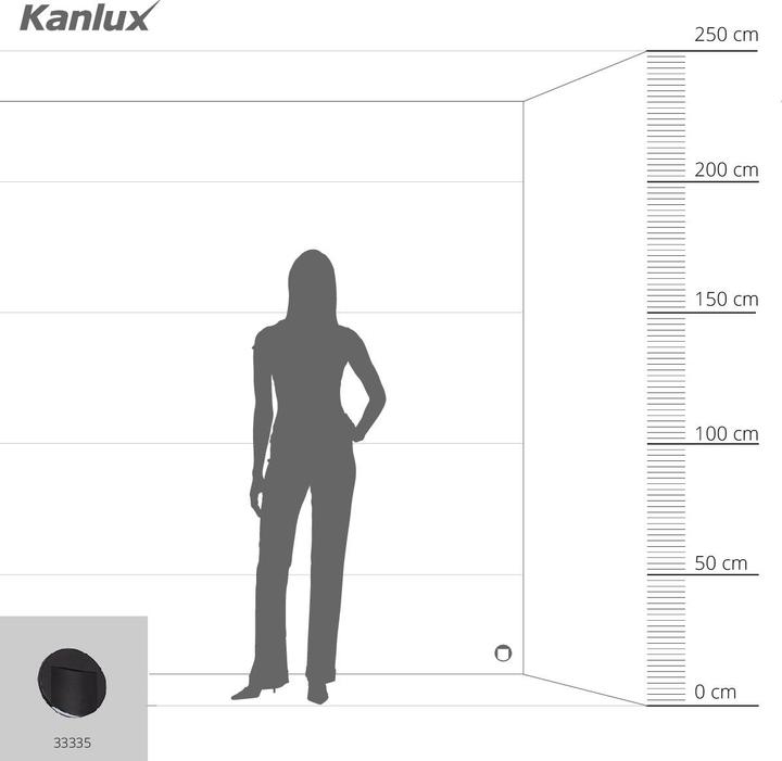 Immagine prodotto Kanlux Apparecchio per scale LED 12V 0,8W ERINUS LED O B-NW 4000K 15lm nero 33335 (15 lm)
