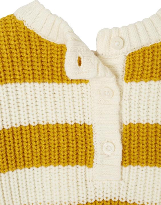 Image du produit Vertbaudet Baby Streifenpullover mit Frottee-Buchstabe (74)