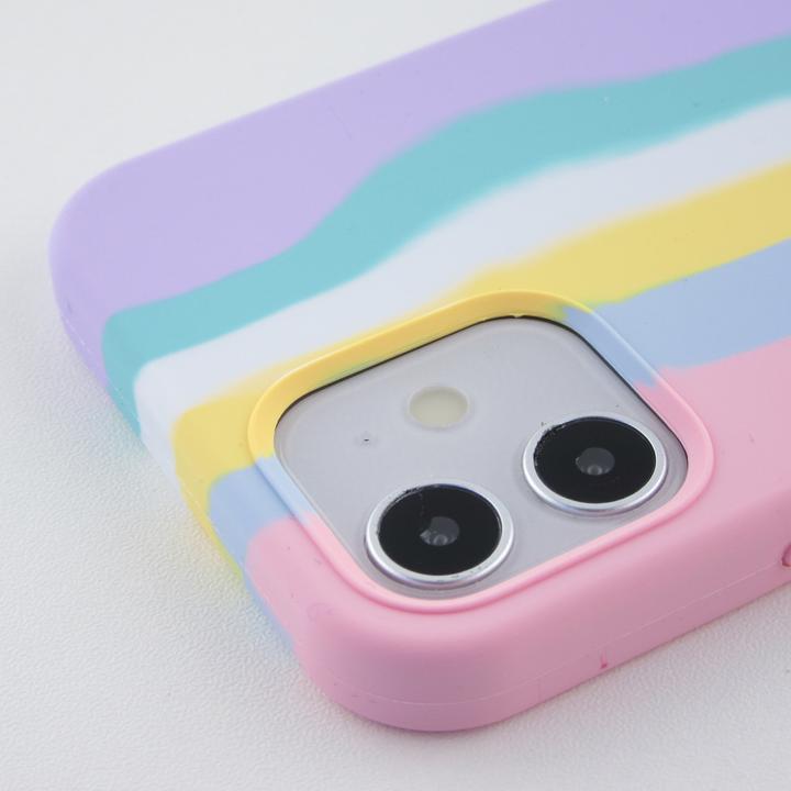Produktbild PhoneLook Hülle Soft Touch multicolors rosa t (Apple iPhone 11)