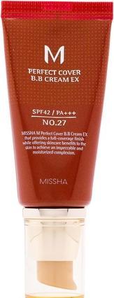 Actual product image Missha M Perfect Cover Bb Cream Spf42/Pa+++ Multifunctional Bb Cream 27 Honey Beige 50Ml (27 Honey Beige)