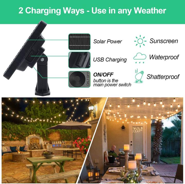 Produktbild Ghustar Solar-Lichterkette (15 m)