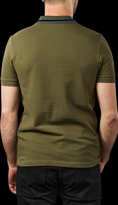 Image du produit Fred Perry Polo à rayures Medal de, vert militaire (S)