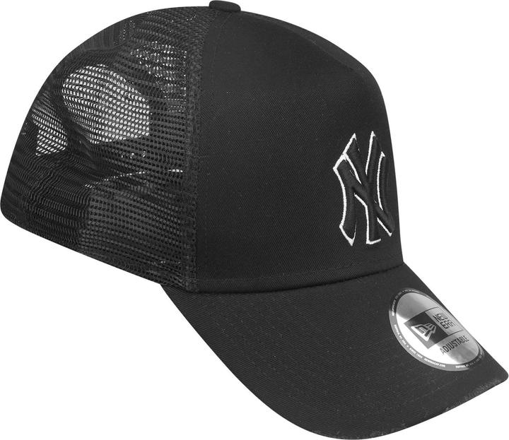 Actual product image New Era Mesh Trucker Cap DISTRESSED New York Yankees black