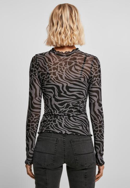 Immagine prodotto Urban Classics Donna AOP Mesh Turtleneck Longsleeve (4XL)