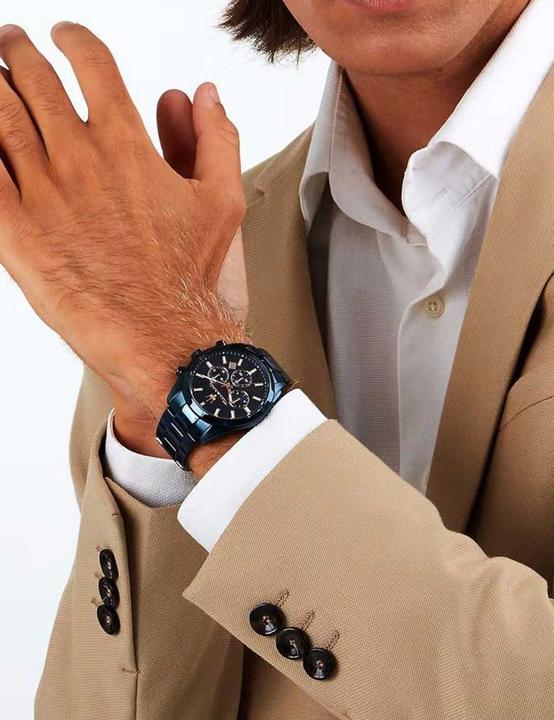 Immagine prodotto Maserati Herrenuhr Blue Edition (Orologio da polso analogico, Cronografo, 43 mm)