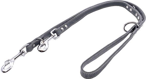Actual product image Colly Laisse cuir souple, rivée, 180cm 18mm, gris (Dog, General)