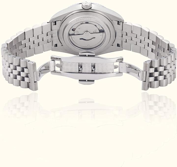 Actual product image Burei Automatic watch, silver