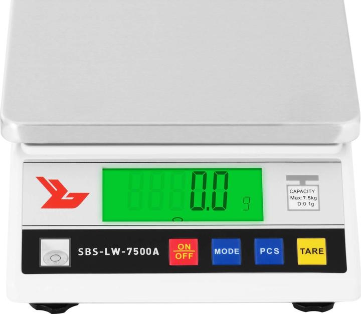 Produktbild Steinberg Präzisionswaage Feinwaage Goldwaage Digitalwaage Laborwaage LCD 7500 g / 0,1 g