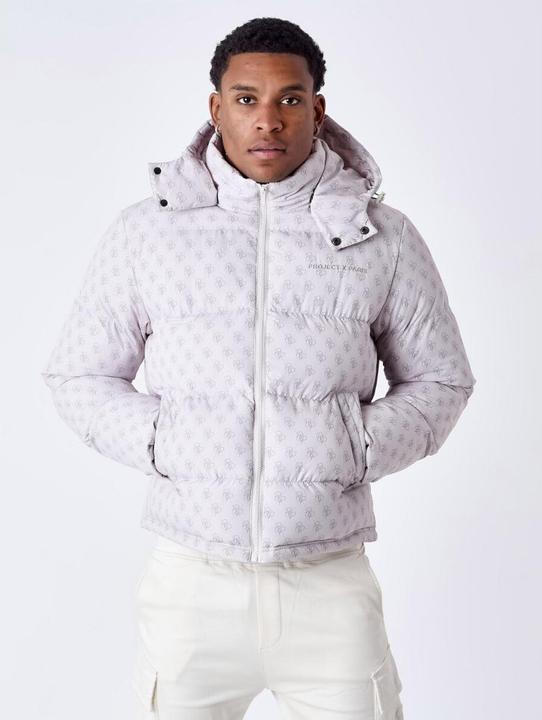 Actual product image Project X Paris hooded padded jacket with a-over monogram (L)
