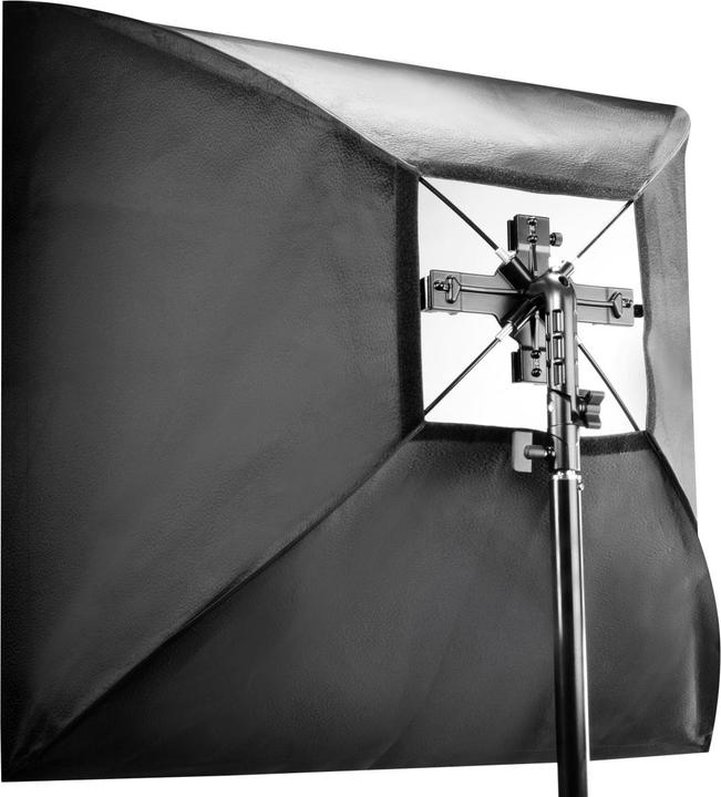 Immagine prodotto Walimex 4f. Supporto flash incl. softbox 90x90cm (Soft box, 90 cm)