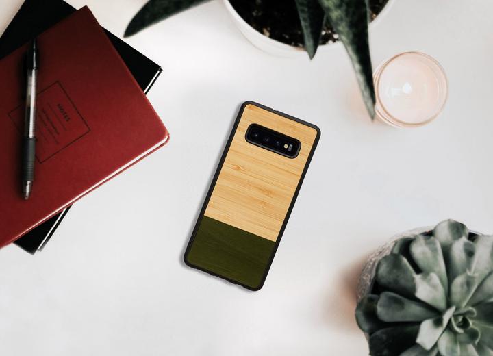 Immagine prodotto Man.Wand &WOOD Custodia per smartphone Galaxy S10 Plus foresta di bambù juodas (Samsung Galaxy S10+)
