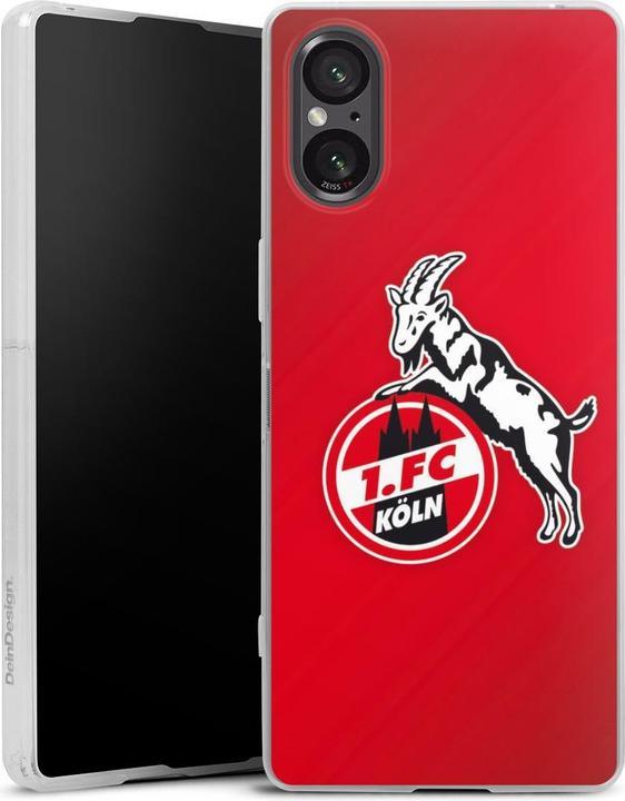 Produktbild DeinDesign Slim Case für Sony Xperia 5 V Silikon Hülle Ultra Dünn Handyhülle 1. FC Köln EffZeh Offizielles (Sony Xperia 5 V)