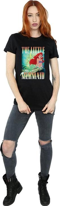 Actual product image The Little Mermaid Womens/Ladies Ariel Montage Cotton Boyfriend T-Shirt (XL)