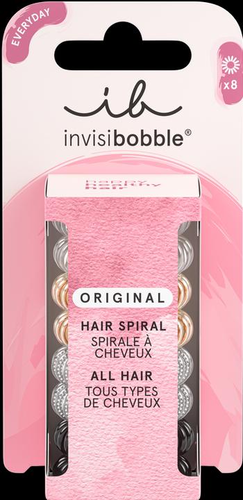 Actual product image Invisibobble Hair band Original Clear Black Metallic 8 pcs (Hair tie)