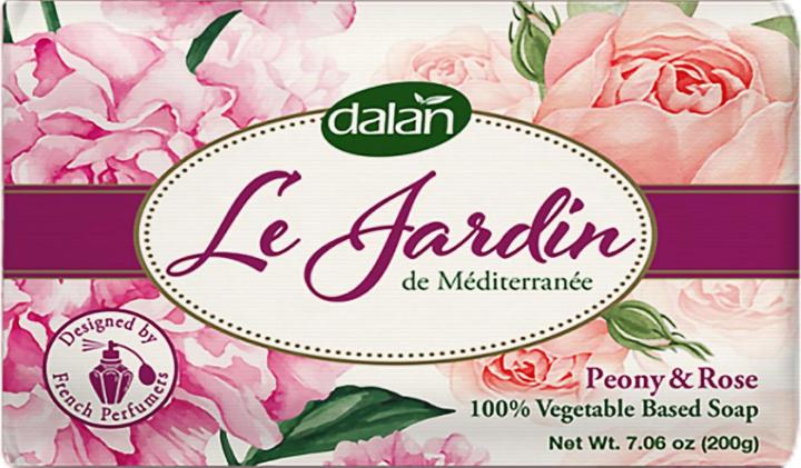 Dalan d'Olive Luxus Handseife Rosenduft, 200 g