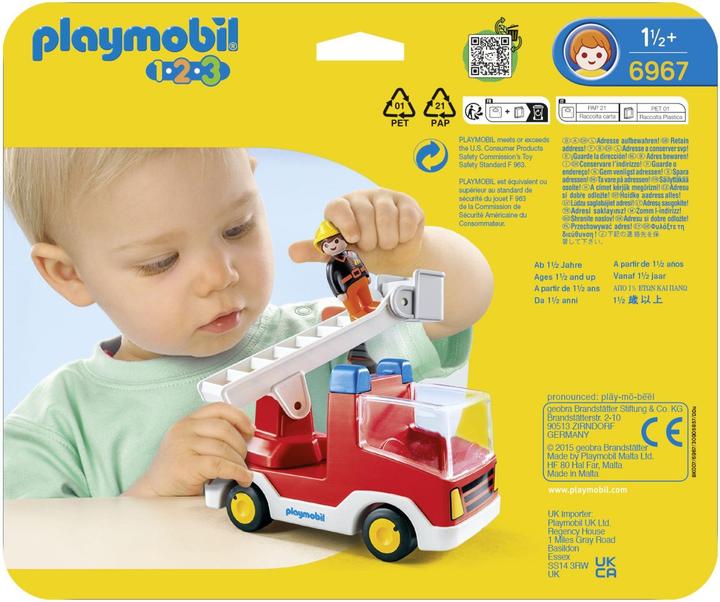 Actual product image Playmobil Fire engine vehicle (6967, Playmobil 1.2.3)