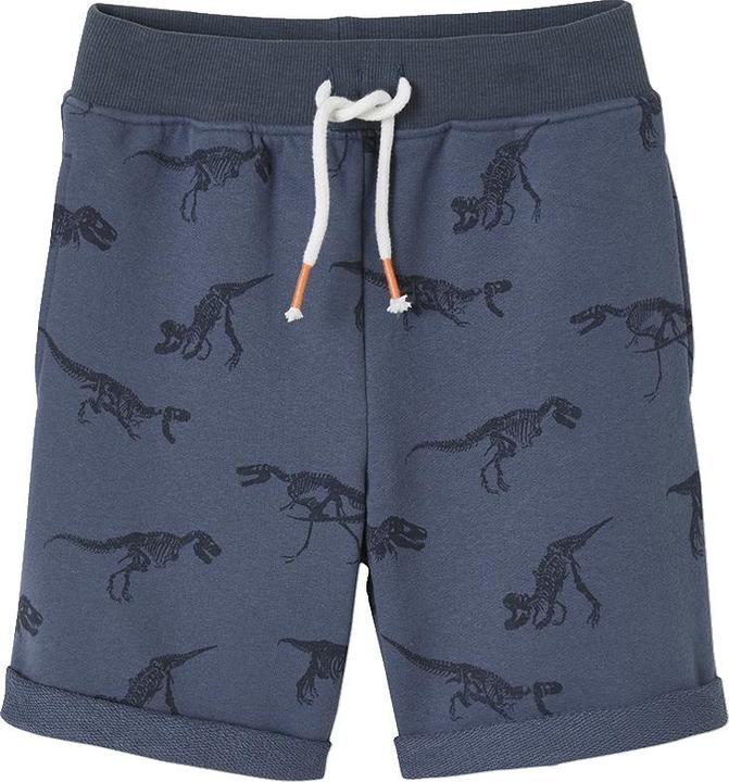 dark blue printed dinos