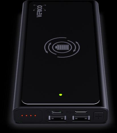 Actual product image Verico Hybrid Wireless Powerbank Power Plus Air, 10,000mAh, wireless charging, PD charging function (up to (10000 mAh)
