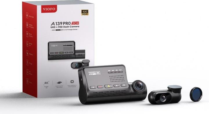 Produktbild Viofo A139 Pro 2CH (Nachtsicht, WLAN, GPS-Empfänger, Full HD)