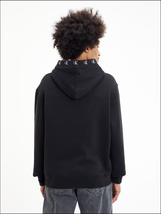 Actual product image Calvin Klein Jeans LOGO JACQUARD HOODIE, black(black), size XL (XL)