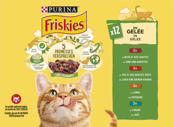 Produktbild Friskies In Gelee (Adult, 12 Stk., 1020 g)