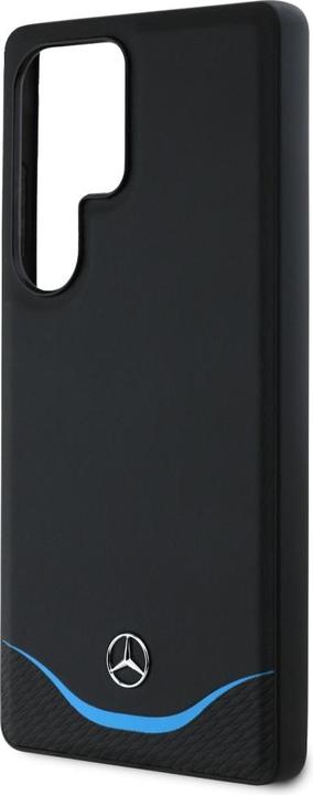 Image du produit Mercedes Leather Contrasted Blue Horizontal Curve MagSafe Case for Samsung Galaxy S25 Ultra - Black (Samsung Galaxy S25 Ultra)