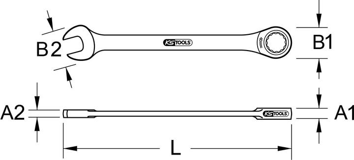 Image du produit KS Tools GEARplus clé mixte à cliquet (36 mm)