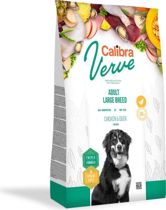 Immagine prodotto Calibra Cibo secco Verve Adult Large Chicken & Duck, 12 kg (Adulto, 1 pz., 12000 g)