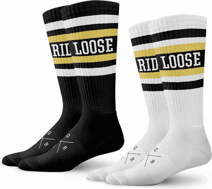 Loose Riders Calzini LRXGA Cotone (Confezione da 2, Taglia unica)