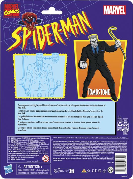 Actual product image Hasbro Spider-Man Comics Marvel Legends Action Figure Tombstone 15 cm