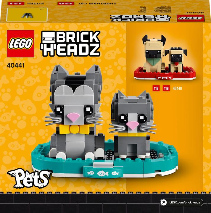 Produktbild LEGO BrickHeadz Kurzhaarkatzen (40441, LEGO Brickheadz)