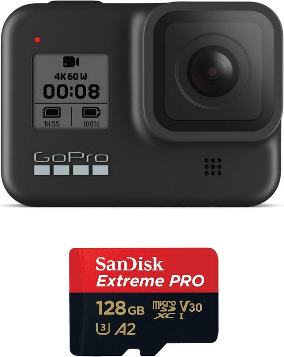 Produktbild GoPro Hero 8 Black 128GB SD Kit
