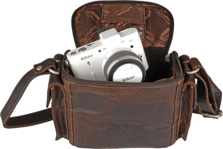 Produktbild Kalahari KAAMA L-12 Fototasche, Leder (Kamera Schultertasche)